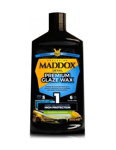 Abrillantador coche con cera carnauba premium - Abrillantador Maddox Premium Glaze Wax